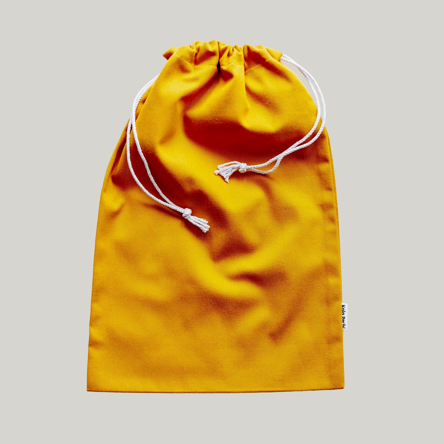 Kitchen Textile Set "Sunset" — drawstring grocery bag, reusable, natural cotton, Kolo Pechi
