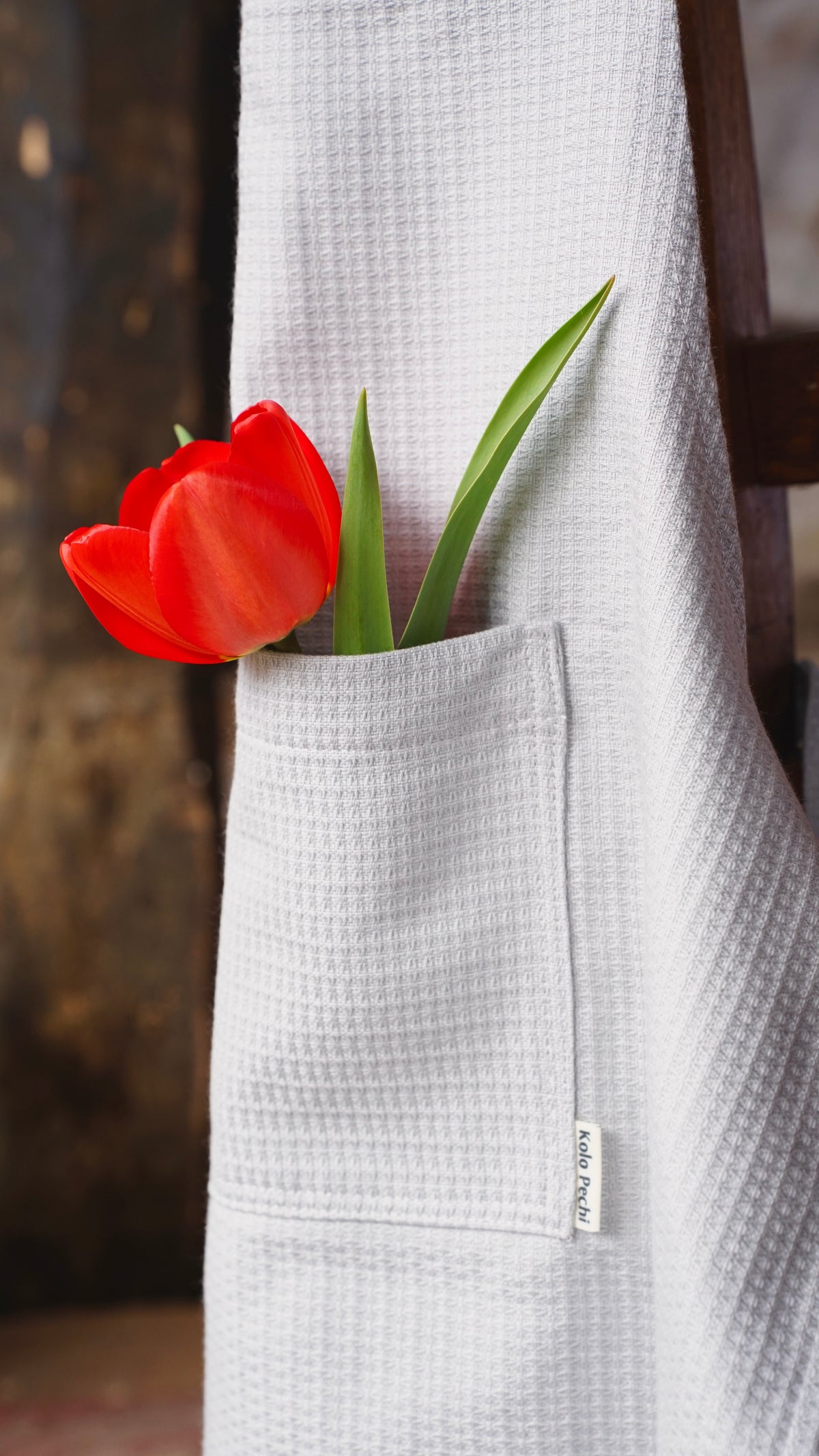 Kitchen Textile Set "Lviv Sky" — Apron, Oven Mitt, Pot Holder, Towel & Bag
