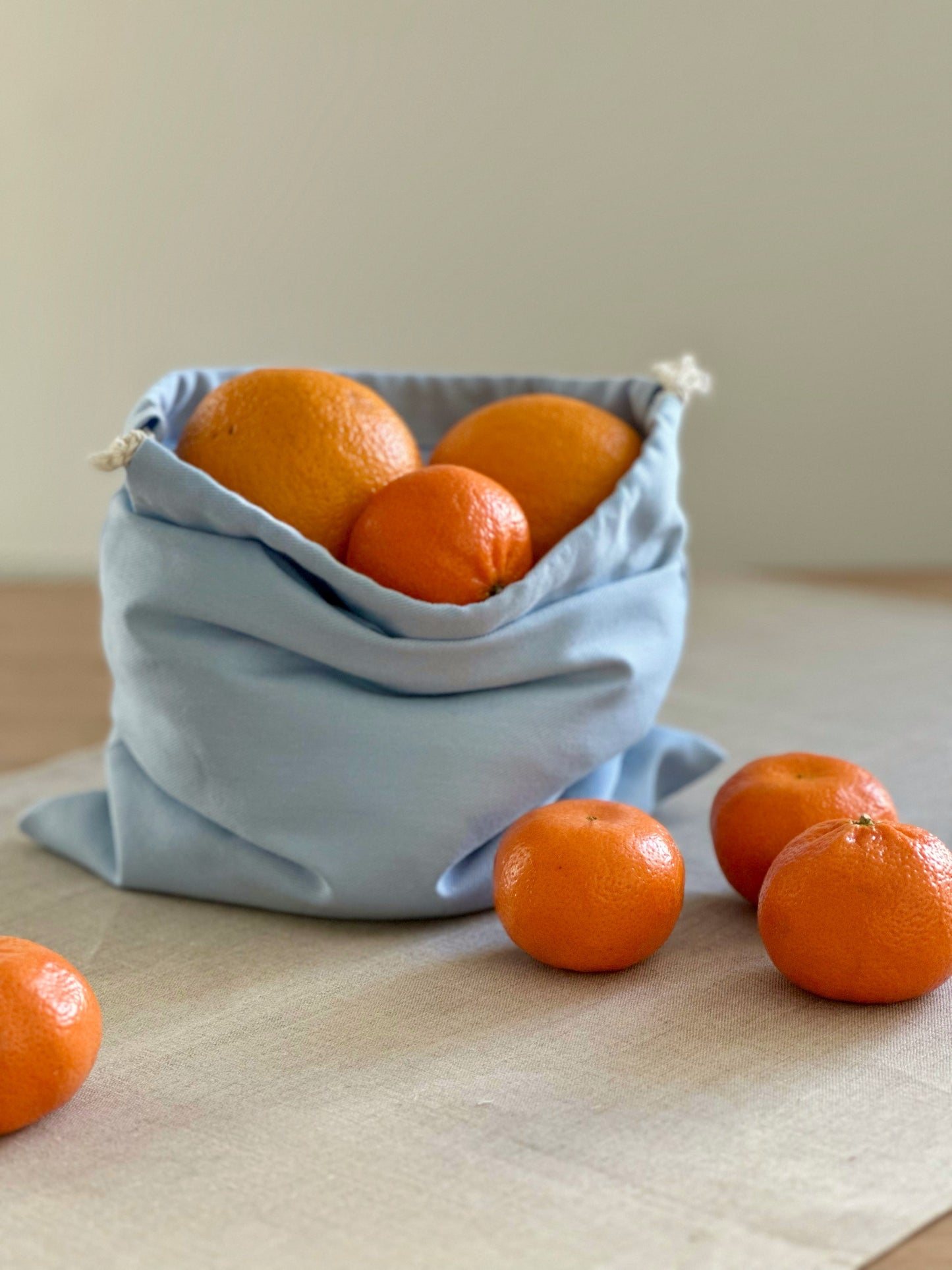 Комплект з 4 багаторазових торбинок для покупок та зберігання хліба, овочів та фруктів