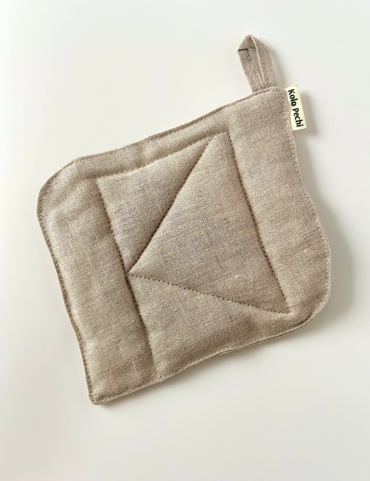 Linen pot holder — Polissia collection by Kolo Pechi